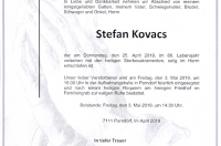Kovacs Stefan im 86. Lebensjahr