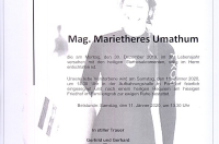 Umathum Marietheres im 38. Lebensjahr
