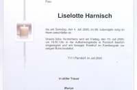 Harnisch Liselotte im 88. Lebensjahr