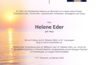 Eder Helene im 81. Lebensjahr