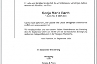 Barth Sonja Maria im 59. Lebensjahr