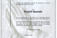 Rudolf Nemeth im 87. Lebensjahr