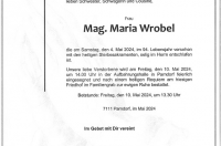 Mag. Maria Wrobel im 94. Lebensjahr