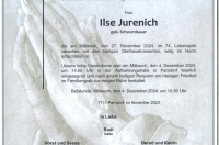 Ilse Jurenich im 74. Lebensjahr