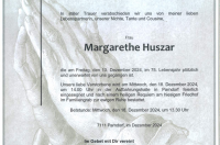 Margarethe Huszar im 75. Lebensjahr