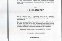 Felix Mujzer im 69. Lebensjahr