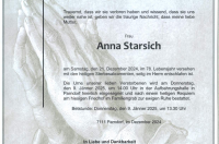 Anna Starsich im 78. Lebensjahr