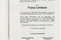 Franz Limbeck im 93. Lebensjahr