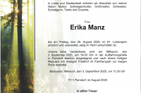 Erika Manz im 81. Lebensjahr