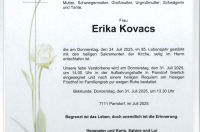 Erika Kovacs im 85. Lebensjahr