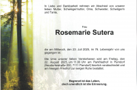 Rosemarie Sutera im 76. Lebensjahr